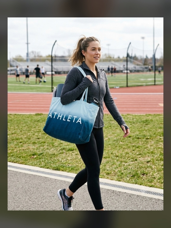 Athleta Handbags - Athleta Ombre Blue Tote Bag EUC
